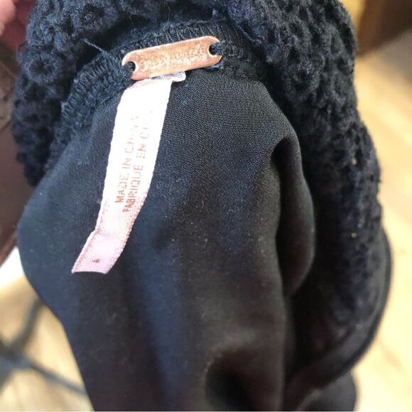 Free People So Sweetly Halter Crochet Mini Dress - Picture 10 of 11